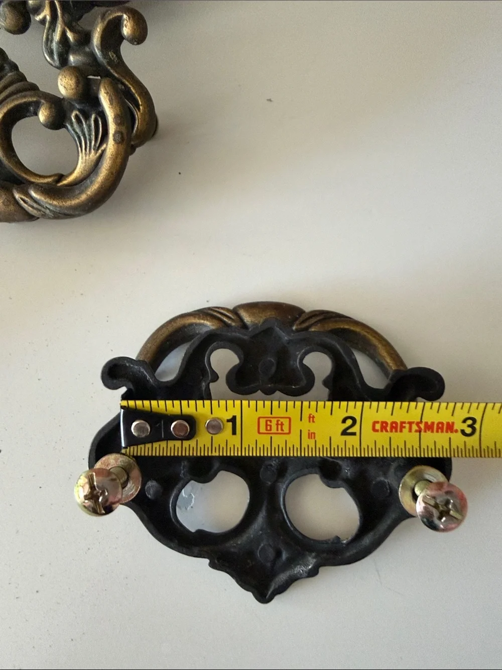 Ornate Chippendale Drawer Pull Drop Handles Dresser Handle (2.5 inch center)